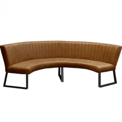 Sale HomingXL Eetkamerbank - Hengelo - lederlook Missouri cognac 03 - geschikt voor tafel 130 cm