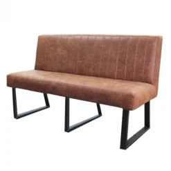 HomingXL Eetkamerbank - Hengelo - leer Missouri cognac 03 - 240 cm