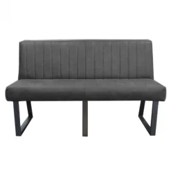 Outlet HomingXL Eetkamerbank - Hengelo - leer Missouri antraciet 09 - 240 cm