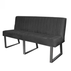 Online HomingXL Eetkamerbank - Hengelo - stof Element donkergrijs 22 - 240 cm