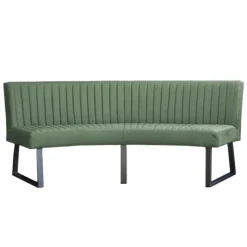 Outlet HomingXL Eetkamerbank - Hengelo - stof Element lichtgroen 11 - geschikt voor ovale tafel 200 cm