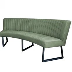 Outlet HomingXL Eetkamerbank - Hengelo - stof Element lichtgroen 11 - geschikt voor ovale tafel 200 cm