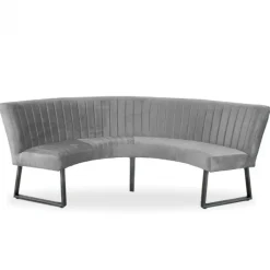 Online HomingXL Eetkamerbank - Hengelo - stof Element lichtgrijs 04 - geschikt voor tafel 130 cm