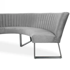 Online HomingXL Eetkamerbank - Hengelo - stof Element lichtgrijs 04 - geschikt voor tafel 130 cm