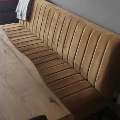 Hot HomingXL Eetkamerbank - Hengelo - stof Element goud 08 - 180 cm