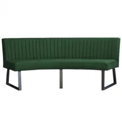 HomingXL Eetkamerbank - Hengelo - stof Element groen 12 - geschikt voor ovale tafel 200 cm