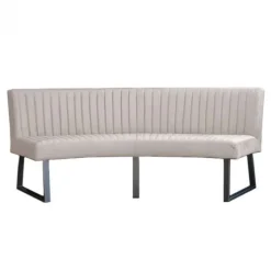 Best HomingXL Eetkamerbank - Hengelo - stof Element zand 17 - geschikt voor ovale tafel 200 cm