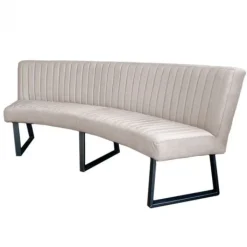 Best HomingXL Eetkamerbank - Hengelo - stof Element zand 17 - geschikt voor ovale tafel 200 cm