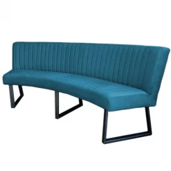 Best HomingXL Eetkamerbank - Hengelo - stof Element azure 21 - geschikt voor ovale tafel 200 cm
