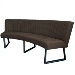 Online HomingXL Eetkamerbank - Hengelo - stof Element antraciet 02 - geschikt voor ovale tafel 200 cm