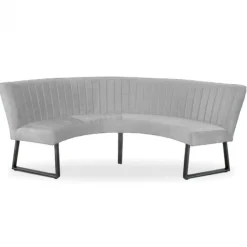 Outlet HomingXL Eetkamerbank - Hengelo - stof Element steengrijs 24 - geschikt voor tafel 150 cm