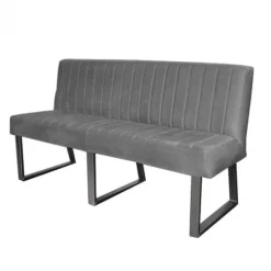 Hot HomingXL Eetkamerbank - Hengelo - stof Element cementgrijs 23 - 160 cm