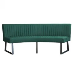 Hot HomingXL Eetkamerbank - Hengelo - stof Element bosgroen 20 - geschikt voor ovale tafel 240 cm