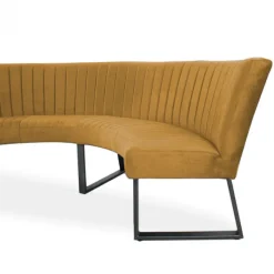 Outlet HomingXL Eetkamerbank - Hengelo - stof Element goud 08 - geschikt voor tafel 150 cm