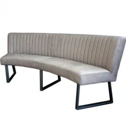 Discount HomingXL Eetkamerbank - Hengelo - stof Element lichtgrijs 04 - geschikt voor ovale tafel 200 cm