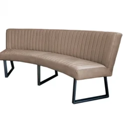 Best HomingXL Eetkamerbank - Hengelo - stof Element beige 06 - geschikt voor ovale tafel 200 cm