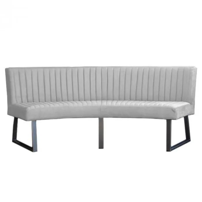 HomingXL Eetkamerbank - Hengelo - stof Element steengrijs 24 - geschikt voor ovale tafel 240 cm