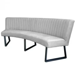 HomingXL Eetkamerbank - Hengelo - stof Element steengrijs 24 - geschikt voor ovale tafel 240 cm