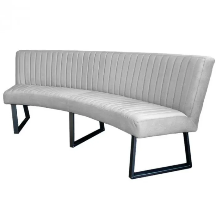 HomingXL Eetkamerbank - Hengelo - stof Element steengrijs 24 - geschikt voor ovale tafel 240 cm