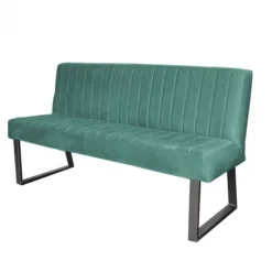 Clearance HomingXL Eetkamerbank - Hengelo - stof Element turquoise 15 - 140 cm