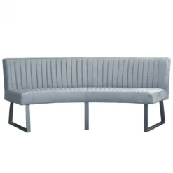 Outlet HomingXL Eetkamerbank - Hengelo - stof Element lichtblauw 16 - geschikt voor ovale tafel 200 cm