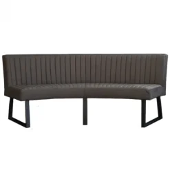 New HomingXL Eetkamerbank - Hengelo - stof Element antraciet 01 - geschikt voor ovale tafel 240 cm