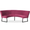New HomingXL Eetkamerbank - Hengelo - stof Element fuchsia 19 - geschikt voor tafel 150 cm