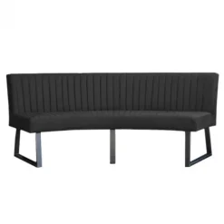 Sale HomingXL Eetkamerbank - Hengelo - stof Element donkergrijs 22 - geschikt voor ovale tafel 200 cm