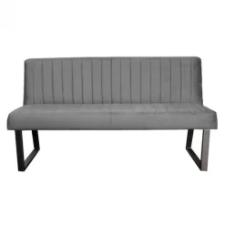 HomingXL Eetkamerbank - Hengelo - stof Element cementgrijs 23 - 140 cm