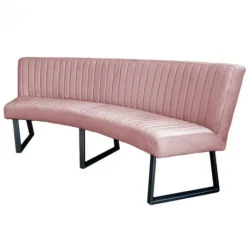 Sale HomingXL Eetkamerbank - Hengelo - stof Element lichtroze 18 - geschikt voor ovale tafel 200 cm