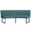 New HomingXL Eetkamerbank - Hengelo - stof Element petrol 14 - geschikt voor ovale tafel 240 cm