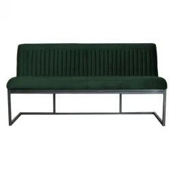 Clearance HomingXL Eetkamerbank - Lara - stof Element groen 12 - 140 cm