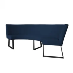 Clearance HomingXL Eetkamerbank - Rotterdam - stof Element blauw 13 - geschikt voor tafel 130 cm