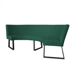 Sale HomingXL Eetkamerbank - Rotterdam - stof Element bosgroen 20 - geschikt voor tafel 150 cm