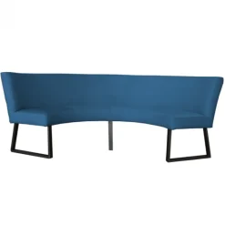 Online HomingXL Eetkamerbank - Rotterdam - stof Element azure 21 - geschikt voor tafel 130 cm