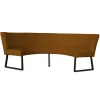 Discount HomingXL Eetkamerbank - Rotterdam - stof Element bruin 07 - geschikt voor tafel 150 cm