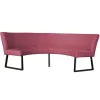 Sale HomingXL Eetkamerbank - Rotterdam - stof Element roze 10 - geschikt voor tafel 150 cm
