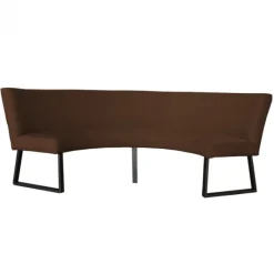 HomingXL Eetkamerbank - Rotterdam - stof Element donkerbruin 25 - geschikt voor tafel 150 cm