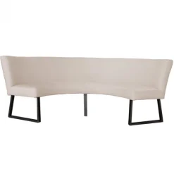Discount HomingXL Eetkamerbank - Rotterdam - stof Element zand 17 - geschikt voor tafel 130 cm