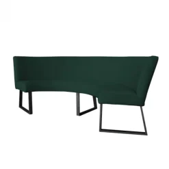 Hot HomingXL Eetkamerbank - Rotterdam - stof Element groen 12 - geschikt voor tafel 130 cm