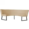 Online HomingXL Eetkamerbank - Rotterdam - stof Element beige 06 - geschikt voor tafel 130 cm