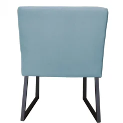 Discount HomingXL Eetkamerstoel - Amsterdam - geschikt voor ronde tafel - stof Element lichtblauw 16