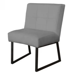 Clearance HomingXL Eetkamerstoel - Amsterdam - geschikt voor ronde tafel - stof Element lichtgrijs 04