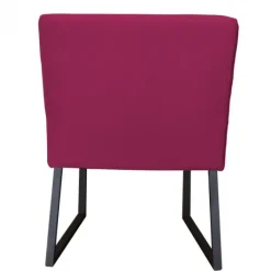 Outlet HomingXL Eetkamerstoel - Amsterdam - geschikt voor ronde tafel - stof Element fuchsia 19