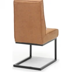 New Bo Lundgren Eetkamerstoel - Andries - Lederlook Soft Cognac