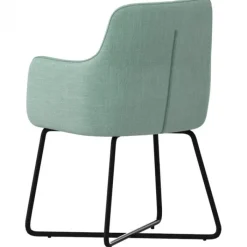 Bo Lundgren Eetkamerstoel - Arne - stof Bjorn grof geweven mint