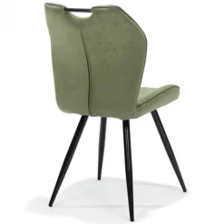 Bo Lundgren Eetkamerstoel - Cobra - lederlook Soft groen