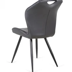 Clearance Bo Lundgren Eetkamerstoel - Cobra - leer Vintage zwart