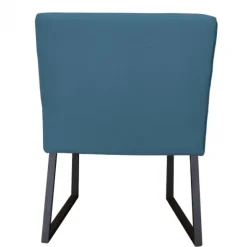 Clearance HomingXL Eetkamerstoel - Hengelo - geschikt voor ronde tafel - stof Element petrol 14