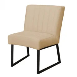 Outlet HomingXL Eetkamerstoel - Hengelo - geschikt voor ronde tafel - stof Element beige 06